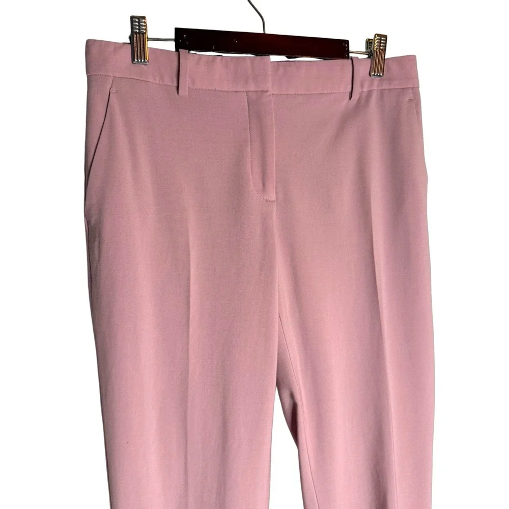 Theory Treeca Pants Size 4 Cropped Virgin Wool Suit Trouser Quiet Luxury